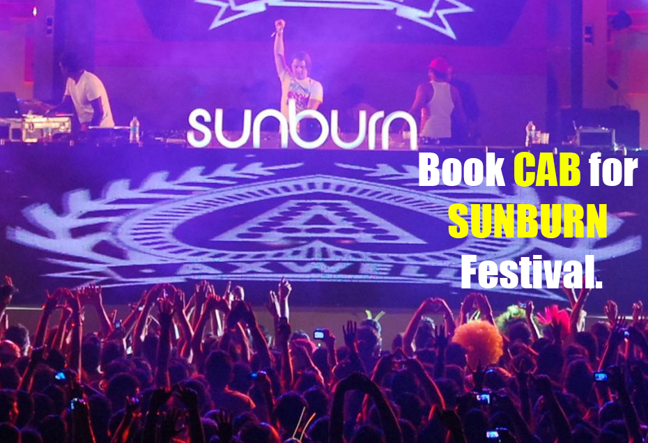 sunburn pune book a cab